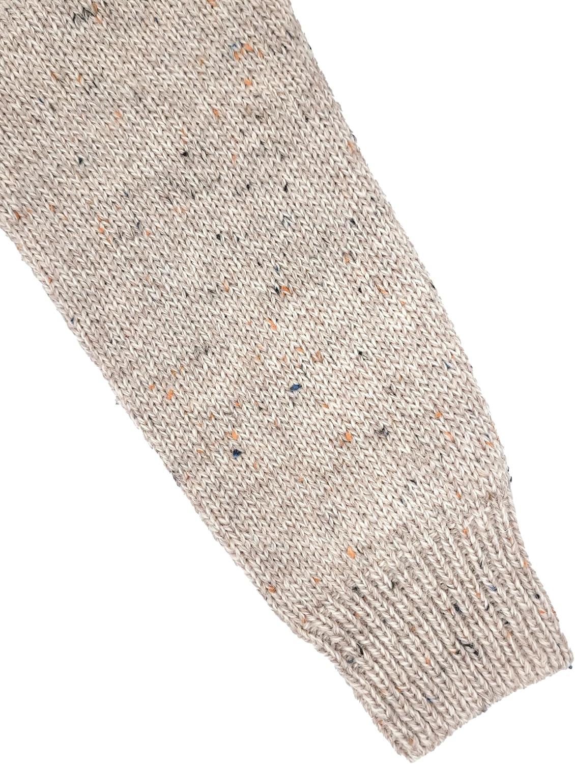 image:imageAran Crafts 14 Zip Plain Sweater 100 Wool Made in IrelandSkiddaw