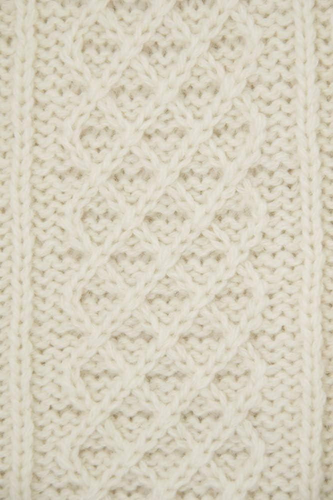 image:imageAran Crafts Aran Crew Neck Sweater 100 WoolNatural