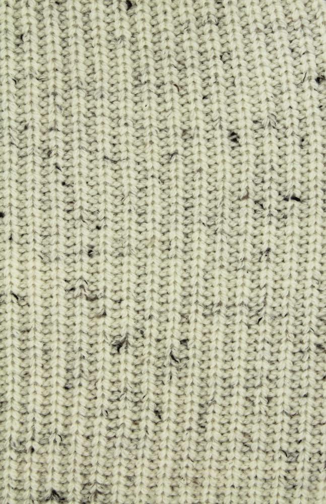 image:imageAran Crafts Mens Half Zip Rib Sweater 100 Wool Made in IrelandNatural Fleck