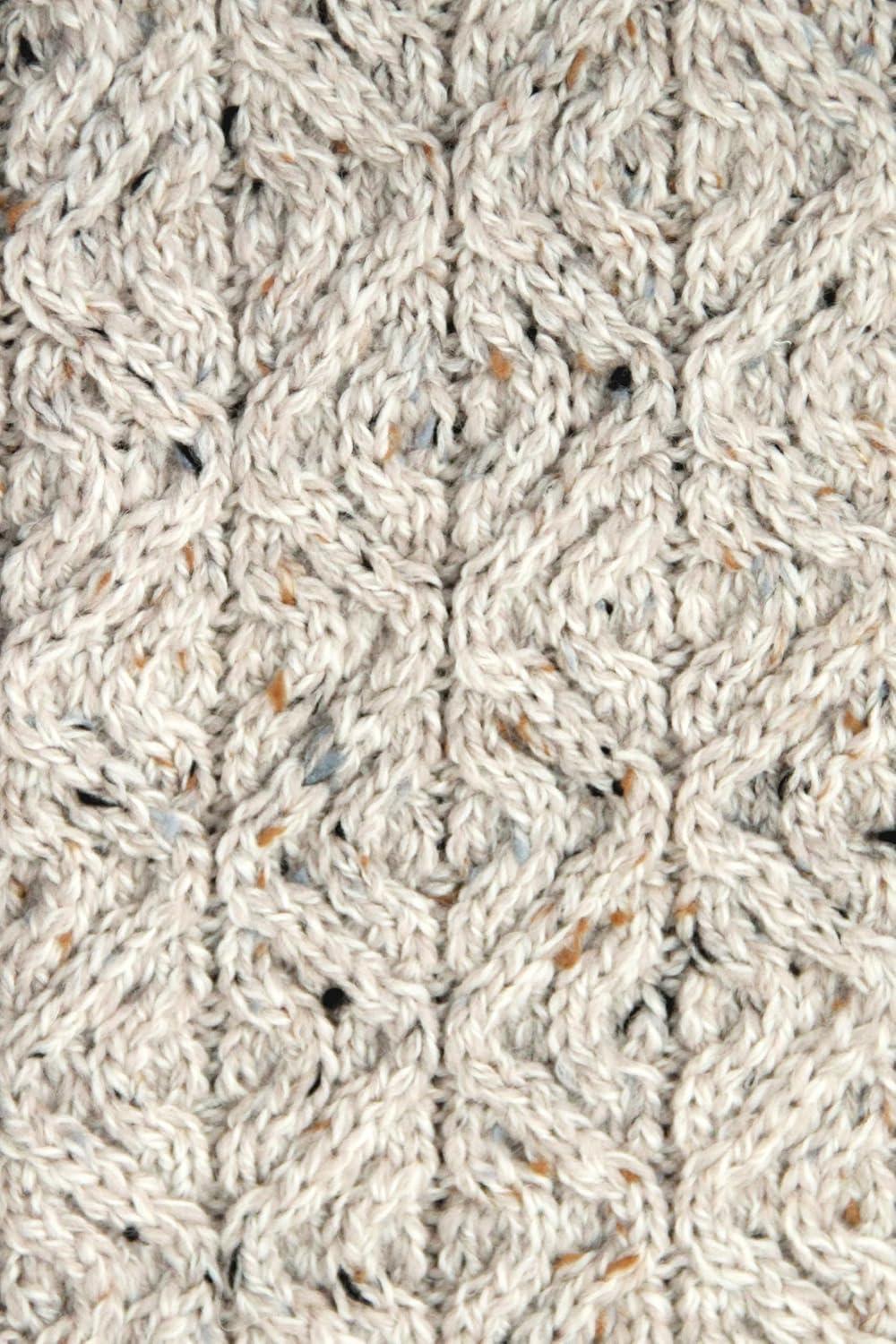 image:imageAran Crafts Mens Irish Cable Knitted Cardigan Sweater 100 Merino WoolOatmeal
