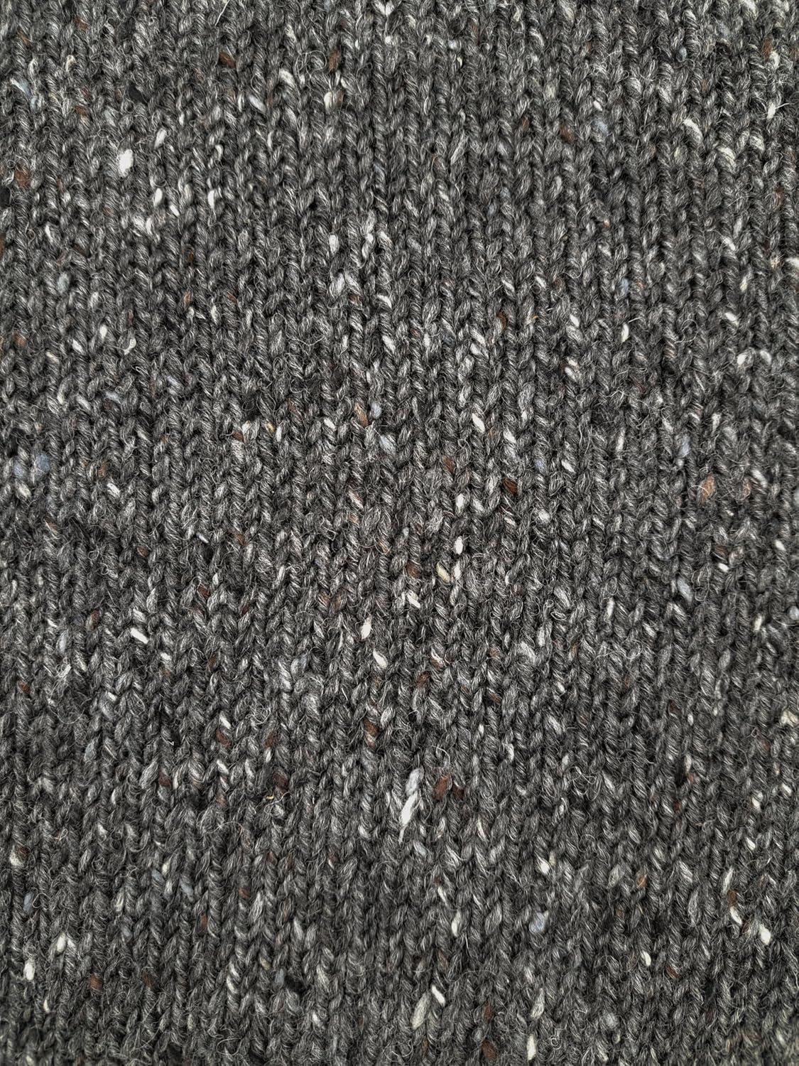 image:imageAran Crafts Mens Irish Cable Knitted Half Zip Sweater 100 Donegal WoolCharcoal