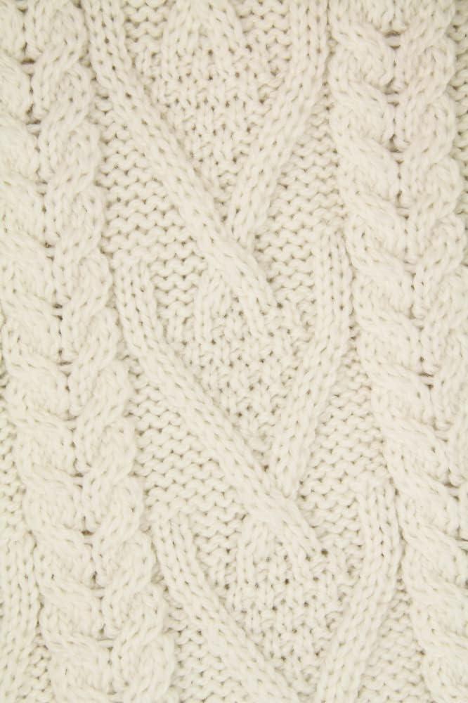 image:imageAran Crafts Mens Irish Cable Knitted Shawl Collar Sweater 100 Merino WoolNatural