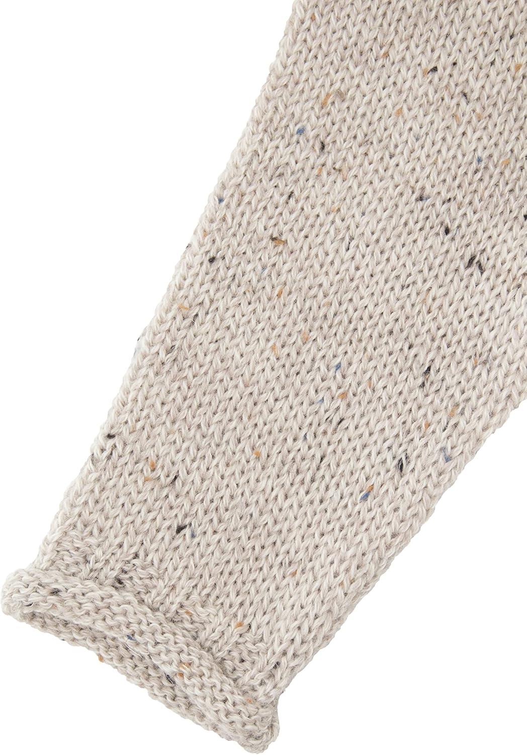 image:imageAran Crafts Mens Plain Curl Neck Long Sleeve Sweater 100 WoolSkiddaw