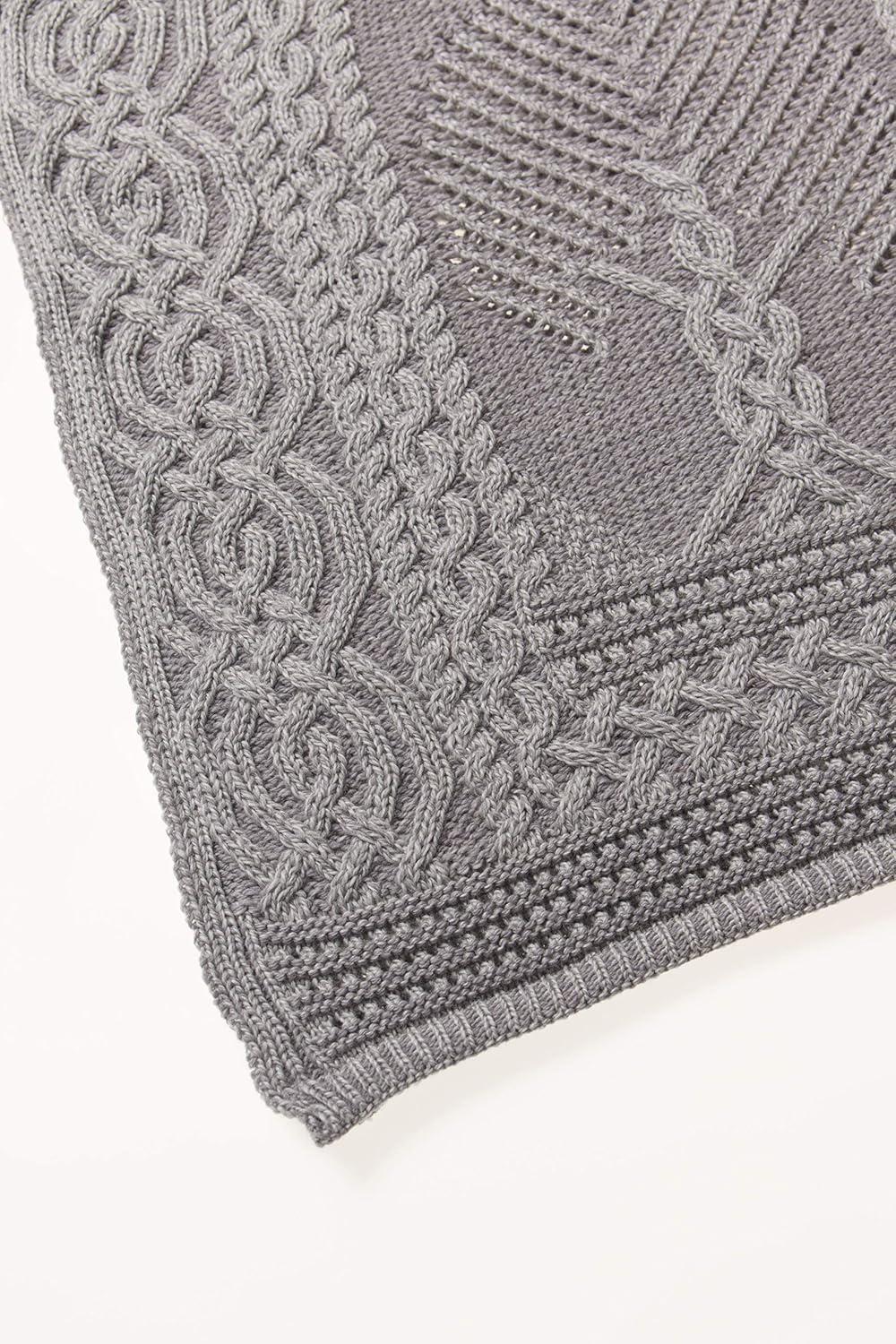 image:imageAran Crafts Traditional Couch Cover Blanket Fairy Tree Throw 100 Merino Wool
