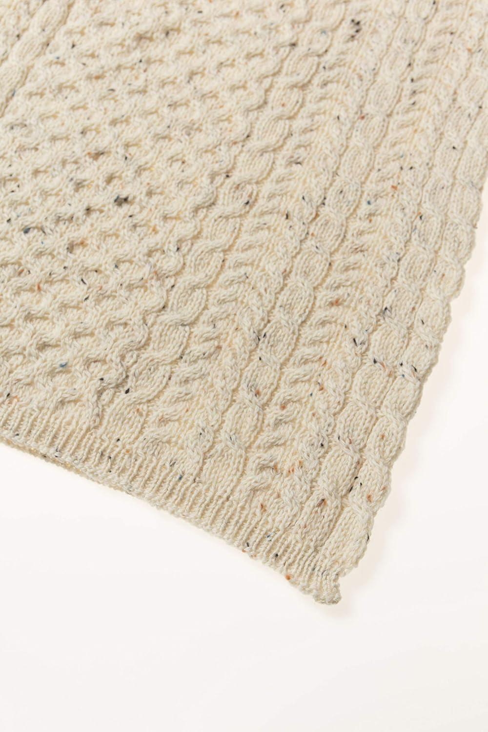 image:imageAran Crafts Traditional Honeycomb Throw Blanket 50x60 100 Pure New Wool