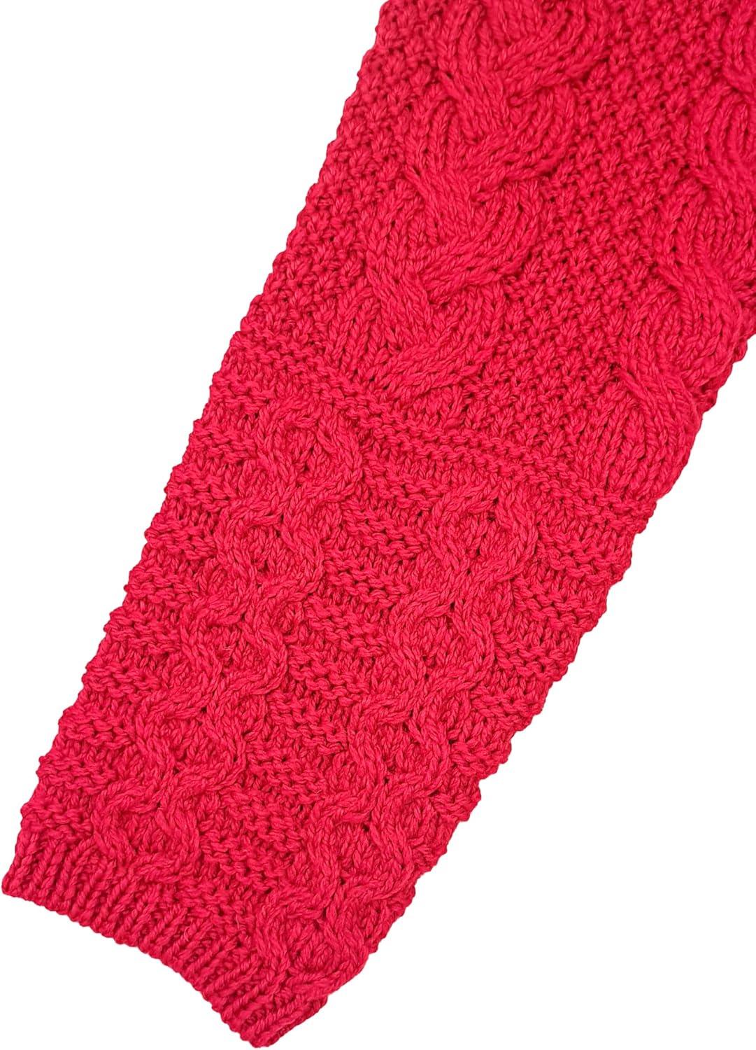 image:imageAran Crafts Womens Irish Cable Knitted Wool Hooded Zip Coat 100 Merino WoolCherry Red
