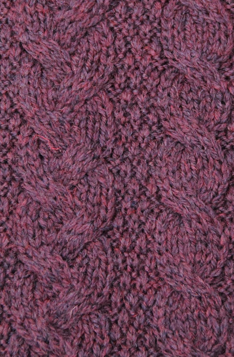 image:imageAran Crafts Womens Irish Cable Knitted Wool Hooded Zip Coat 100 Merino WoolDamson