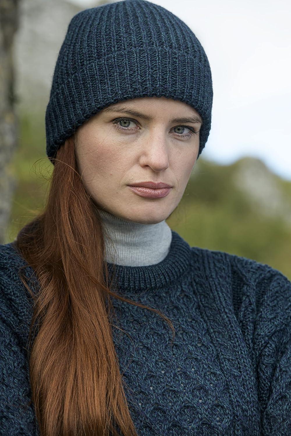 image:imageAran Crafts Wool Fisherman Beanie Hat