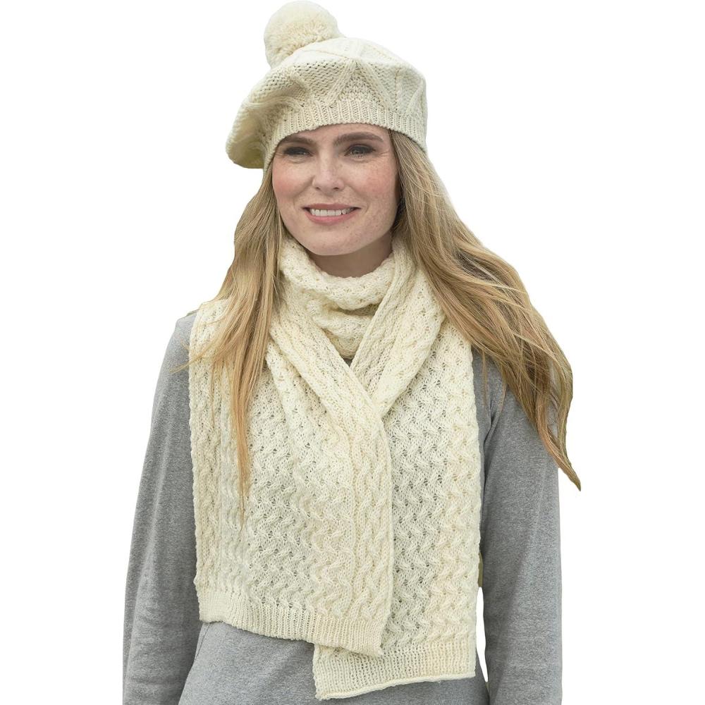 image:imageAran Crafts Irish Tam Hat 100 Merino Wool X5089