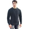 Aran Crafts Aran Crew Neck Sweater (100% Wool)(Blackwatch)