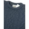 Aran Crafts Basket Stitch Crew Neck Sweater (100% Wool)(Blackwatch)