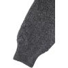 Aran Crafts Basket Stitch Crew Neck Sweater (100% Wool)(Charcoal)