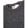 Aran Crafts Basket Stitch Crew Neck Sweater (100% Wool)(Charcoal)