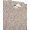 Aran Crafts Basket Stitch Crew Neck Sweater (100% Wool)(Skiddaw)