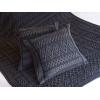 Aran Crafts Couch Cover Two Tone Irish Plated Throw Blanket (100% Merino Wool)