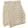 Aran Crafts Irish Cable Knitted Heavyweight Cold Weather Scarf 10″x64″ (100% Merino Wool)(Natural)