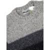 Aran Crafts Irish Donegal Three Tone Sweater, 100% Donegal Wool (K5261)(Grey Mix)