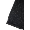 Aran Crafts Irish Mens 2 Button V-Neck Sweater, 100% Donegal Wool (K3082)(Black Nep)