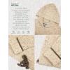 Aran Crafts Irish Mens Kangaroo Pocket Sweater, 100% Donegal Wool (K3084)(Beige)