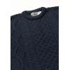 Aran Crafts Irish Soft Cable Knitted Crew Neck Unisex Sweater (100% Pure New Wool)(Blackwatch)