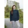 Aran Crafts Irish Soft Cable Knitted Crew Neck Unisex Sweater (100% Pure New Wool)(Blackwatch)