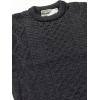 Aran Crafts Irish Soft Cable Knitted Crew Neck Unisex Sweater (100% Pure New Wool)(Charcoal)