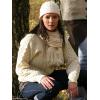 Aran Crafts Irish Soft Cable Knitted Crew Neck Unisex Sweater (100% Pure New Wool)(Ecru)
