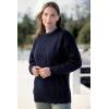 Aran Crafts Irish Soft Cable Knitted Crew Neck Unisex Sweater (100% Pure New Wool)(Navy)