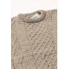 Aran Crafts Irish Soft Cable Knitted Crew Neck Unisex Sweater (100% Pure New Wool)(Skiddaw)