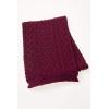 Aran Crafts Irish Soft Cable Knitted Trellis Pattern Scarf (100% Merino Wool)(Fushia)
