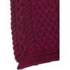 Aran Crafts Irish Soft Cable Knitted Trellis Pattern Scarf (100% Merino Wool)(Fushia)