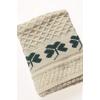 Aran Crafts Kid’s Cable Knit Shamrock Merino Wool Throw 30″x35″ (SHAM-Baby-NAT)