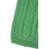 Aran Crafts Kid’s Irish Soft Cable Knit Heart Design Long Sleeve Sweater (100% Merino Wool)(Green Marl)