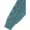 Aran Crafts Kid’s Shawl Neck Sweater, 100% Merino Wool, Fisherman Sweater-Style Knit, Made in Ireland(Peacock)
