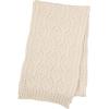 Aran Crafts Leaf Design Aran Cable Scarf, 100% Pure Wool, Authentic & Traditional, Luxuriously Soft and Cozy, Made in Ireland