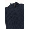Aran Crafts Men’s Cable Knit Shoulder Detail Zipped Cardigan (100% Merino Wool)(Sherwood)