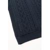 Aran Crafts Men’s Cable Knit Shoulder Detail Zipped Cardigan (100% Merino Wool)(Sherwood)