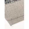 Aran Crafts Men’s Irish Cable Knit Half Zip Jacquard Sweater (100% Merino Wool)(Oatmeal)
