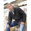 Aran Crafts Men’s Irish Cable Knitted Cardigan Sweater (100% Merino Wool)(Charcoal)