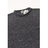 Aran Crafts Men’s Irish Cable Knitted Curl Neck Sweater (100% Donegal Wool)(Charcoal)