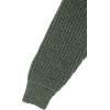 Aran Crafts Men’s Irish Cable Knitted Ribbed Shawl Cardigan (100% Merino Wool)(Army Green)
