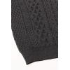 Aran Crafts Men’s Irish Soft Cable Knitted Zip Neck Jacket (100% Merino Wool)(Charcoal)