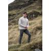 Aran Crafts Men’s Irish Soft Cable Knitted Zip Neck Jacket (100% Merino Wool)(Oatmeal)