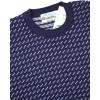 Aran Crafts Mens Norwegian Sweater, 100% Wool, Made in Ireland(Navy/White)