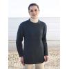 Aran Crafts Mens Plain Curl Neck Long Sleeve Sweater (100% Wool)(Blackwatch)