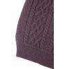 Aran Crafts Men’s Soft Irish Cable Knit Shawl Collar Sweater (100% Merino Wool)(Damson)