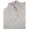 Aran Crafts Men’s Wool Half Zip Sweater(Skiddaw)