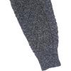 Aran Crafts Mens Zip Cardigan 100% Merino Wool, Made in Ireland(Charcoal Marl)