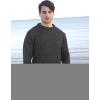 Aran Crafts Plain Crew Neck Sweater (100% Wool)(Charcoal)