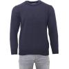 Aran Crafts Plain Crew Neck Sweater (100% Wool)(Navy)